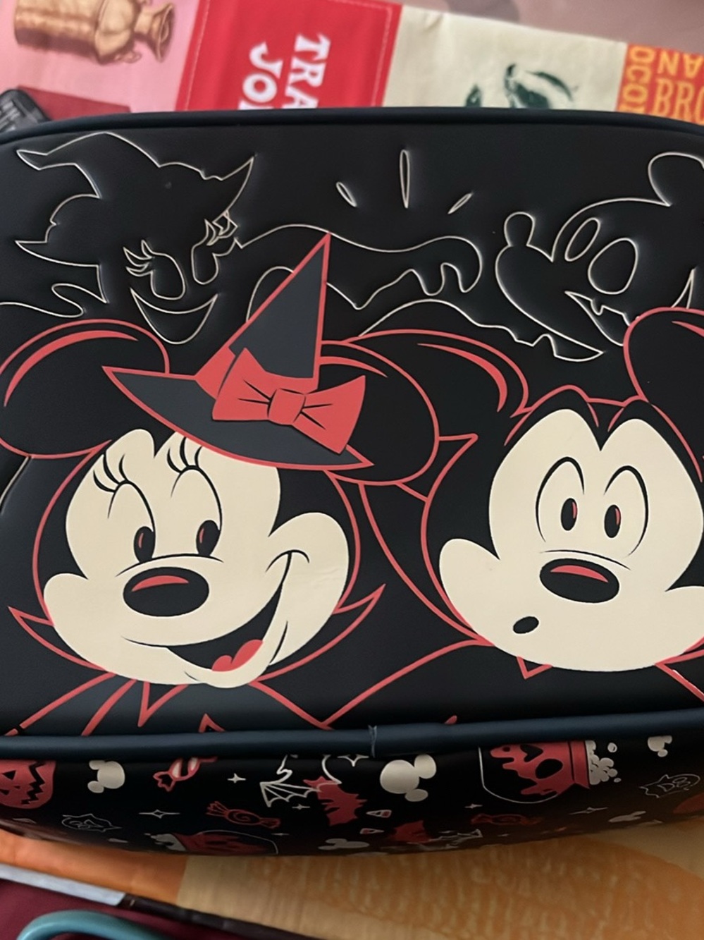 Sold out Loungefly glow in the dark  Minnie & Mickey Halloween crossbody